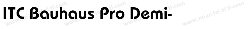 ITC Bauhaus Pro Demi字体转换